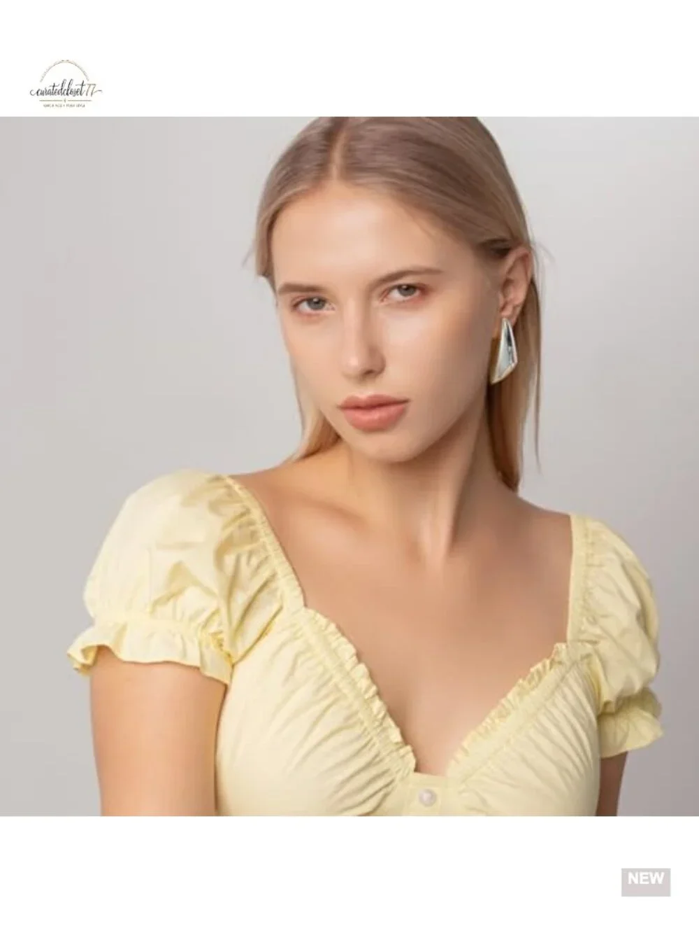 Chunky Gold Plated Dangle Earrings Large Geometric Triangle Statement